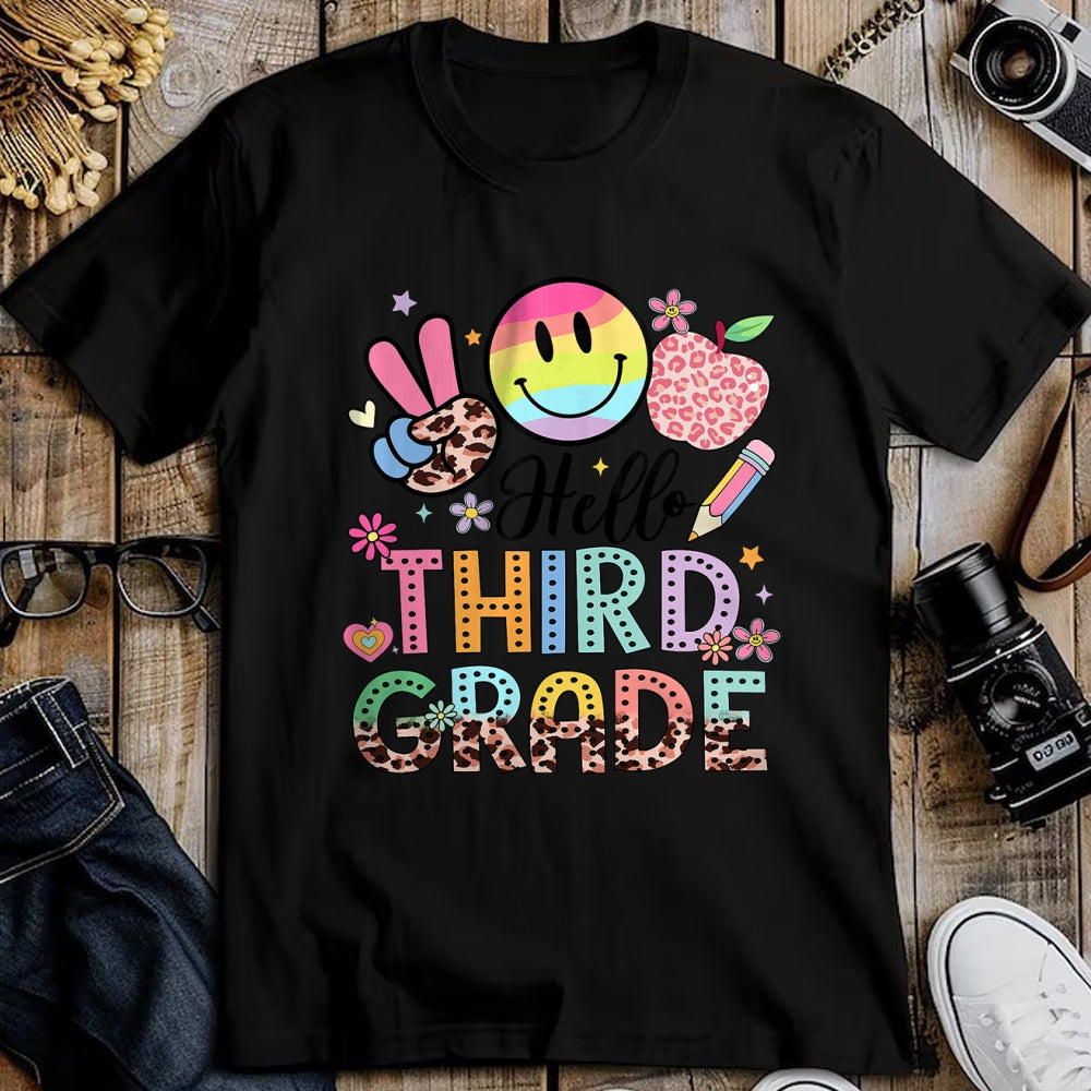 Best Student Shirt, Funny Back To School UnisexT-Shirt/Hoodie/Sweatshirt HLT00 - Hello 3rd Grade Boy Girl Teacher Back to School 3rd Grade T-Shirt