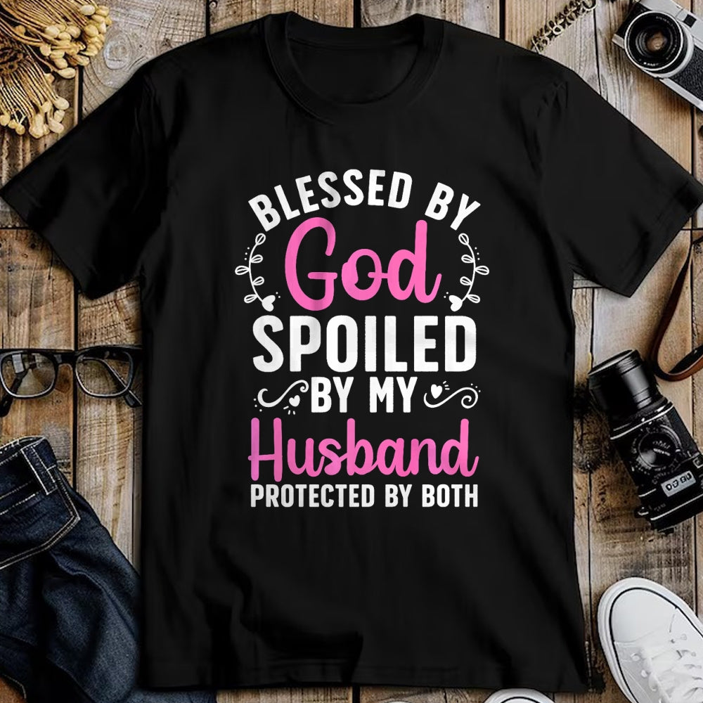Best Wife Shirt, Wife and Husband Unisex T-Shirt/Hoodie/Sweatshirt HLT00 - Gift for wife T shirt, spoiled wife   Funny Spoiled Wife Art For Women Girls Husband Spoiled Wife Pr (5)