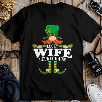 Best Wife Shirt, Wife and Husband Unisex T-Shirt/Hoodie/Sweatshirt HLT00 - Gift for wife T shirt, lucky wife   Lucky Wife Leprechaun Funny St. Patricks Day T-Shirt
