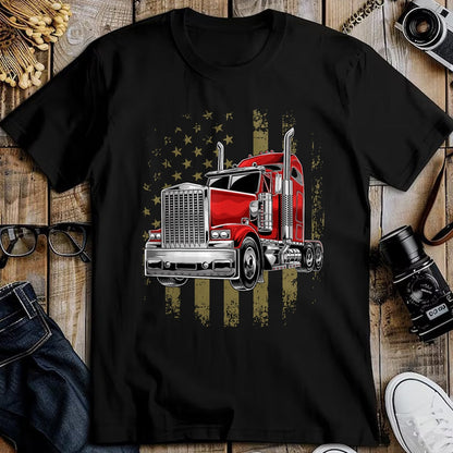 Best Truck Driver Life Shirt, Funny Trucker UnisexT-Shirt/Hoodie/Sweatshirt HLT00 - Patriotic Truck Driver American Flag Shirt Trucker Gifts Men T-Shirt