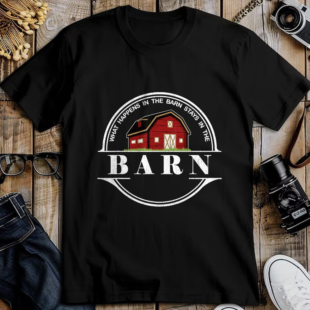 Best Farmer Life Shirt, Funny Farmer UnisexT-Shirt/Hoodie/Sweatshirt HLT00 - What Happens in The Barn Stays in The Barn Farmer T-Shirt