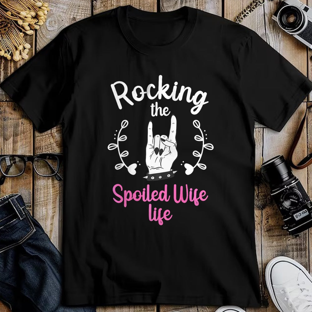 Best Wife Shirt, Wife and Husband Unisex T-Shirt/Hoodie/Sweatshirt HLT00 - Gift for wife T shirt, spoiled wife   Funny Spoiled Wife Art For Women Husband Spoiled Wife Life Pre (6)