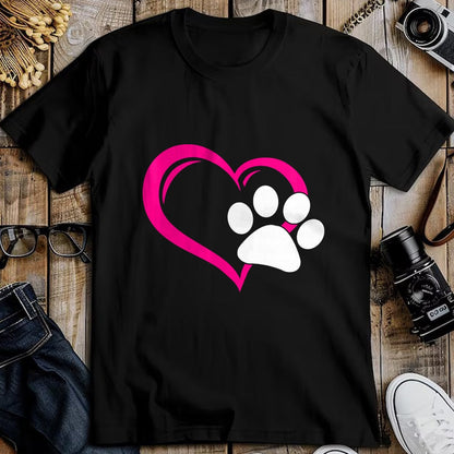 Cat Love Shirt, Funny Cat Lover Gift UnisexT-Shirt/Hoodie/Sweatshirt HLT00 - Cute I Love My Dog Puppy Cat Paw Heart T-Shirt