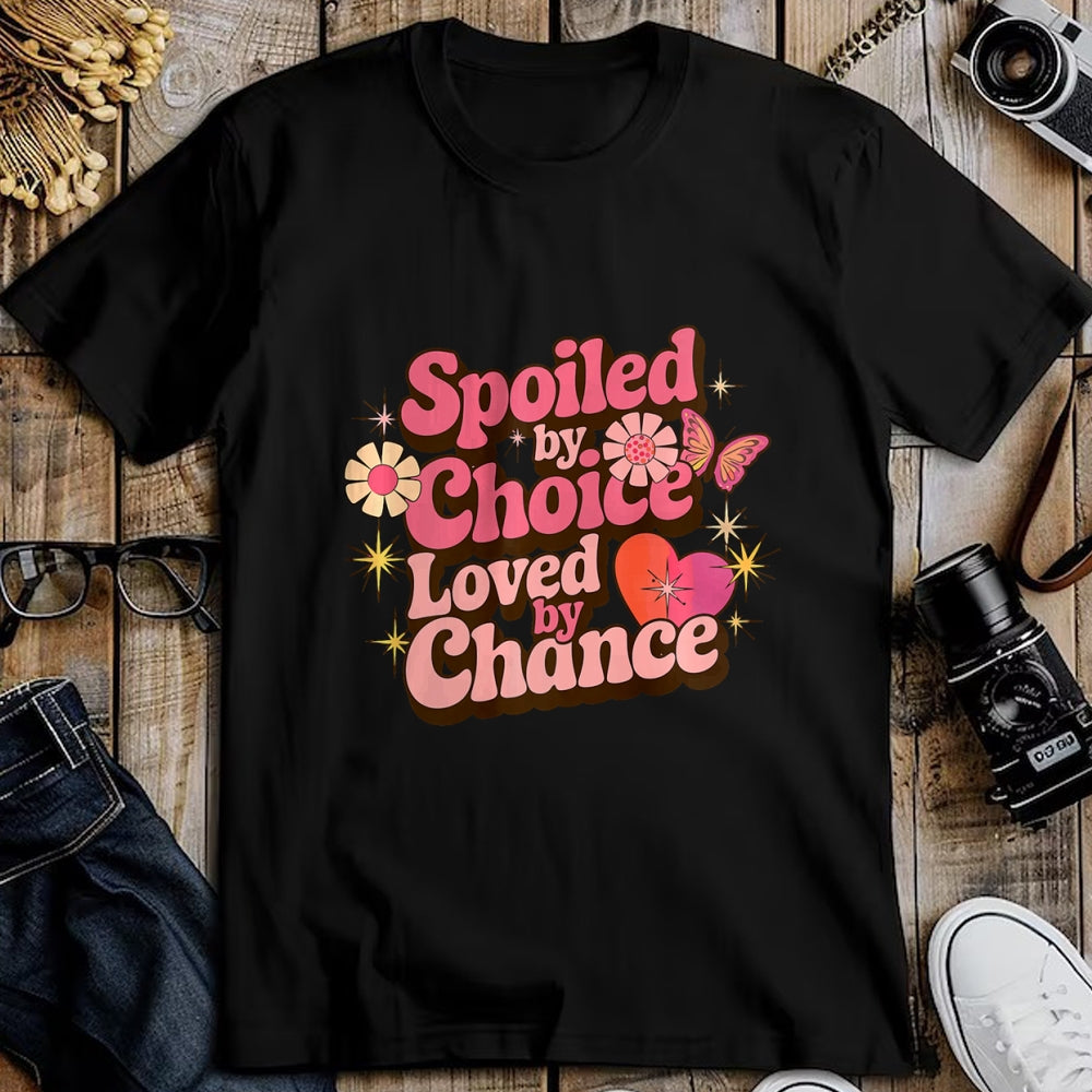 Best Wife Shirt, Wife and Husband Unisex T-Shirt/Hoodie/Sweatshirt HLT00 - Gift for wife T shirt, spoiled wife   Spoiled By Choice Loved By Chance Spoiled Wife Premium T-Shirt (1)
