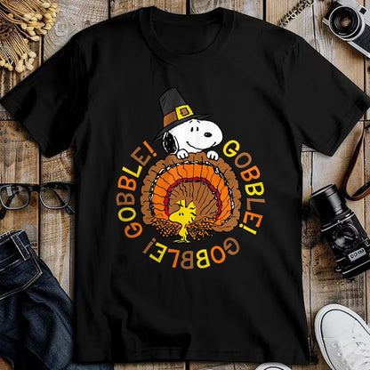 Best Thanksgiving Family Shirt , Funny Thanksgiving UnisexT-Shirt/Hoodie/Sweatshirt HLT00 - Peanuts Snoopy and Woodstock Thanksgiving Gobble T-Shirt