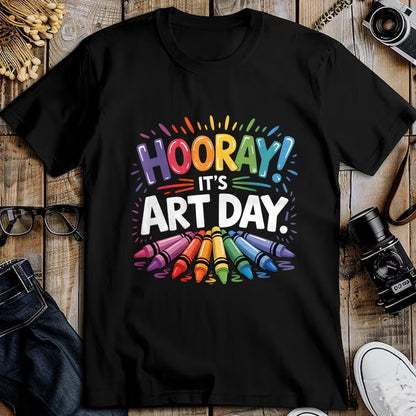 Best Teacher Shirt, Funny Teacher UnisexT-Shirt/Hoodie/Sweatshirt HLT00 - Back to School Hooray It's Art Day Art Teacher Art Artist T-Shirt