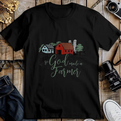 Best Farmer Life Shirt, Funny Farmer UnisexT-Shirt/Hoodie/Sweatshirt HLT00 - So God Made a Farmer tee T-Shirt, Women, Heather Blue, Medium