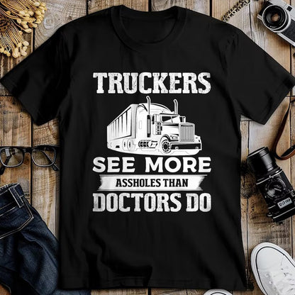 Best Truck Driver Life Shirt, Funny Trucker UnisexT-Shirt/Hoodie/Sweatshirt HLT00 - Truckers See More Funny Truck Driver Gifts for Trucking Dads T-Shirt (1)