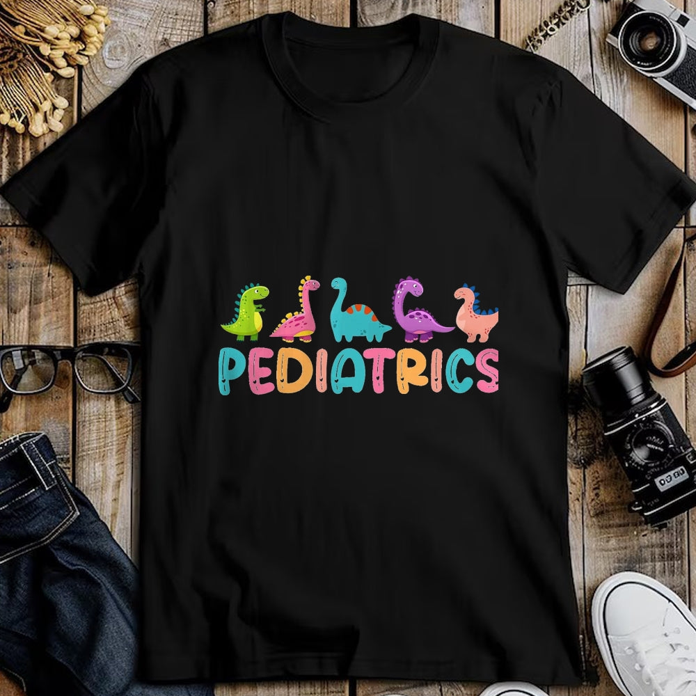 Best Doctor Shirt, Funny Doctor UnisexT-Shirt/Hoodie/Sweatshirt HLT00 - Pediatrics Dinosaurs Peds Nurse Crew Appreciation Pediatric T-Shirt, Men, Black, 3X-Large