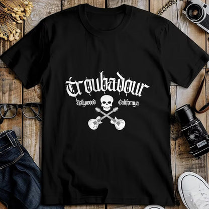 Guitar Lover Shirt, Funny Guitar UnisexT-Shirt/Hoodie/Sweatshirt HLT00 - Vintage Skull Troubadour Guitar Rock Music Tee T-Shirt