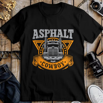 Best Truck Driver Life Shirt, Funny Trucker UnisexT-Shirt/Hoodie/Sweatshirt HLT00 - Asphalt Cowboy Cool Truck Driver Design Trucker T-Shirt (1)