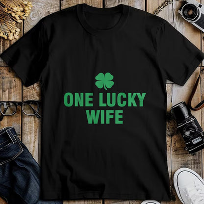 Best Wife Shirt, Wife and Husband Unisex T-Shirt/Hoodie/Sweatshirt HLT00 - Gift for wife T shirt, lucky wife   One Lucky Wife Long Sleeve T-Shirt
