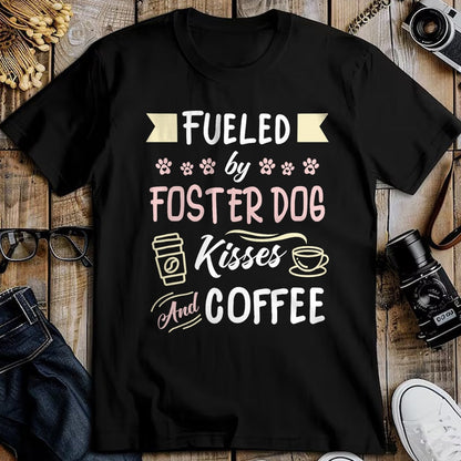 Dog Love Shirt, Dog Lover Gift T-Shirt/Hoodie/Sweatshirt HLT00 - Foster Dog Mom Coffee Lover T-Shirt