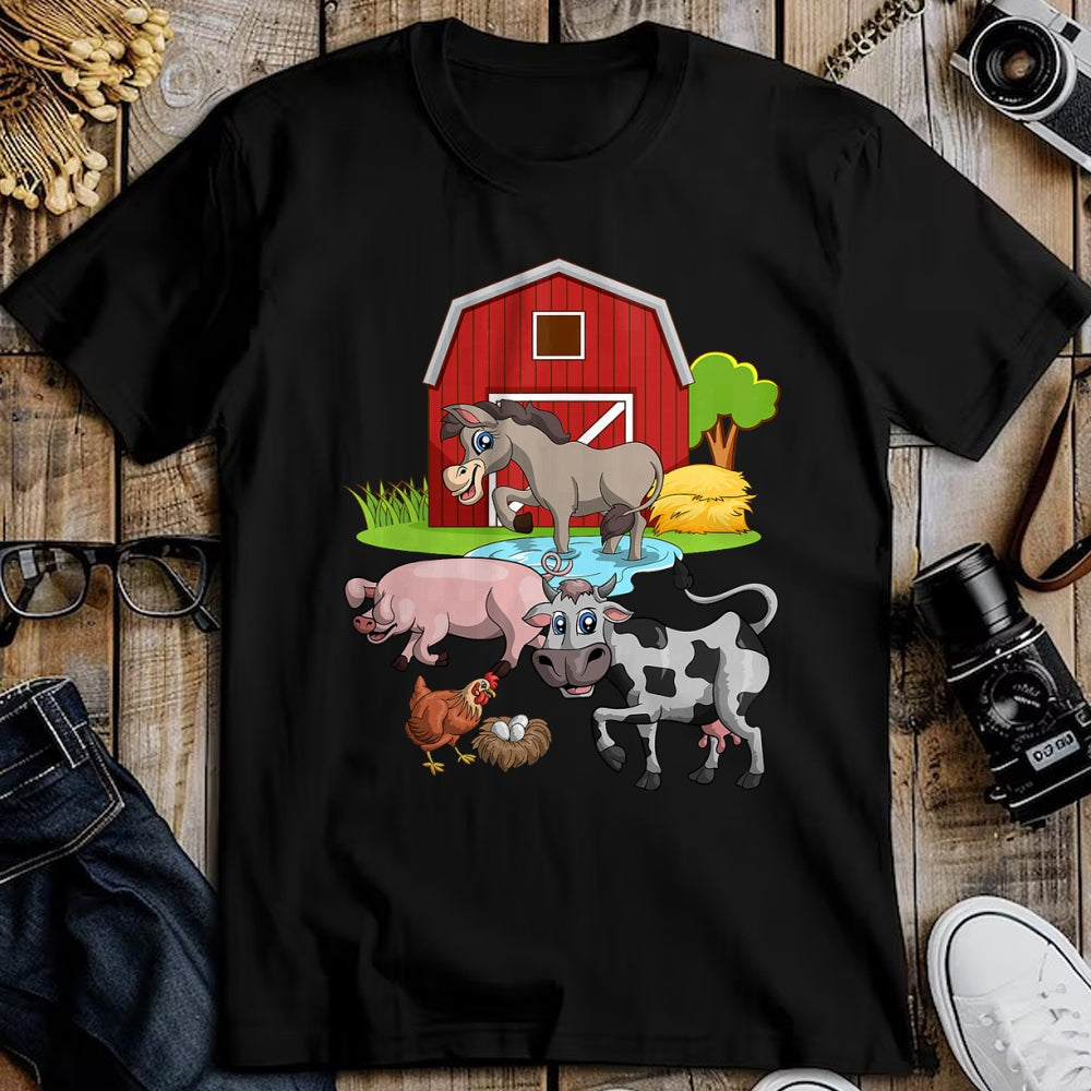 Best Farmer Life Shirt, Funny Farmer UnisexT-Shirt/Hoodie/Sweatshirt HLT00 - Donkey Pig Chicken Cow Agriculture Farm Animal T-Shirt