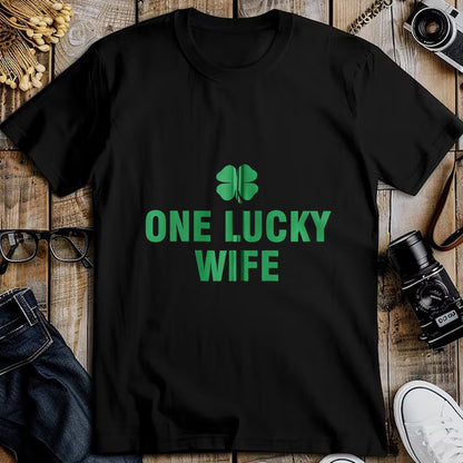 Best Wife Shirt, Wife and Husband Unisex T-Shirt/Hoodie/Sweatshirt HLT00 - Gift for wife T shirt, lucky wife   One Lucky Wife Zip Hoodie