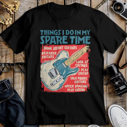 Guitar Lover Shirt, Funny Guitar UnisexT-Shirt/Hoodie/Sweatshirt HLT00 - Guitar Things I Do in My Spare Time Funny Electric Guitarist T-Shirt