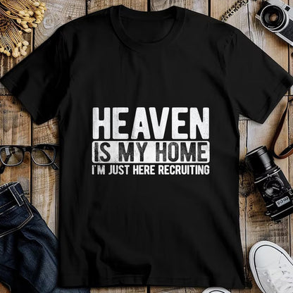 Christian Tee, Christian Faith Unisex T-Shirt/Hoodie/Sweatshirt HLT00 - Heaven Is My Home Christian Religious Jesus T-Shirt (1)