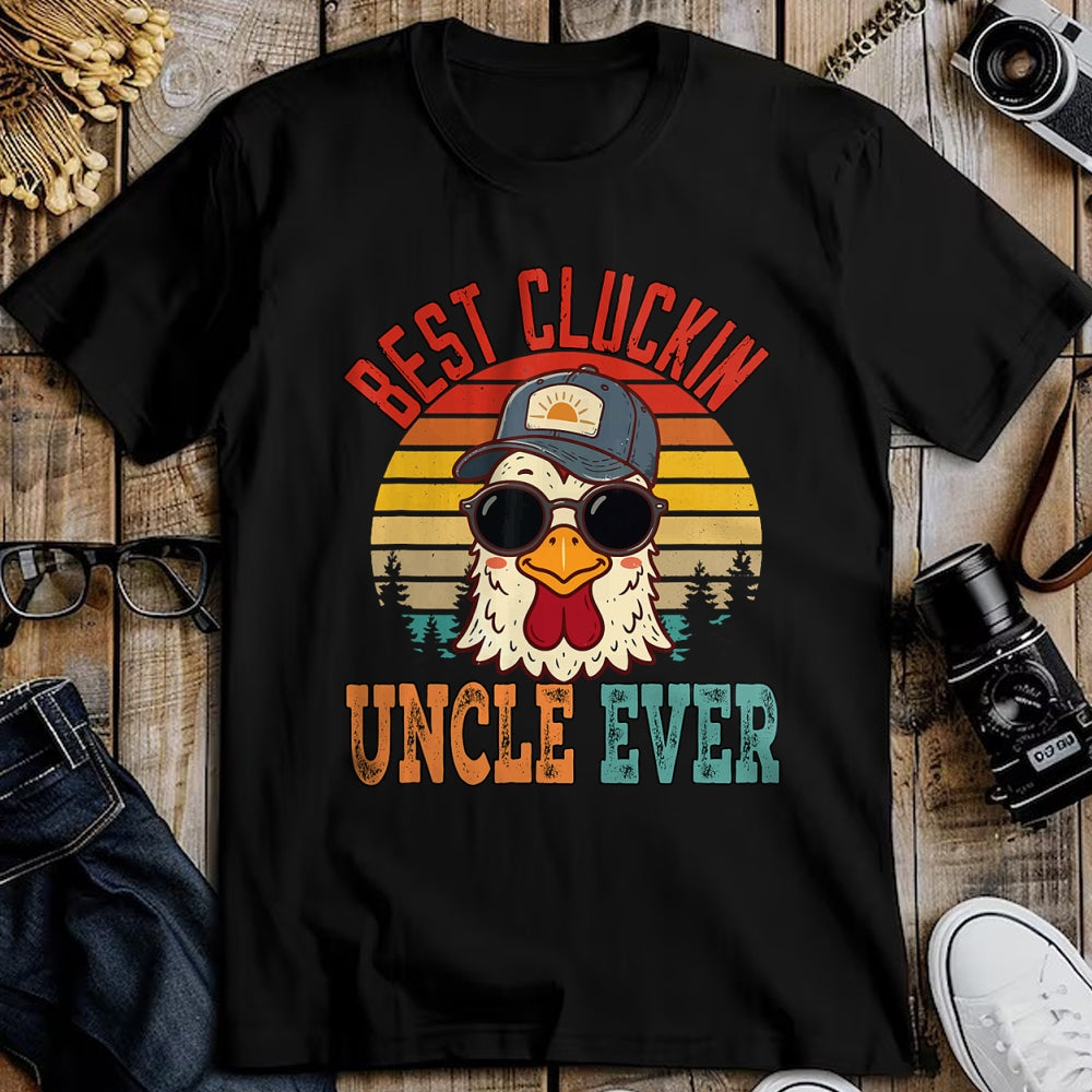 Best Farmer Life Shirt, Funny Farmer UnisexT-Shirt/Hoodie/Sweatshirt HLT00 - Vintage Best Cluckin Uncle Ever Chicken Father's Day Farmer T-Shirt