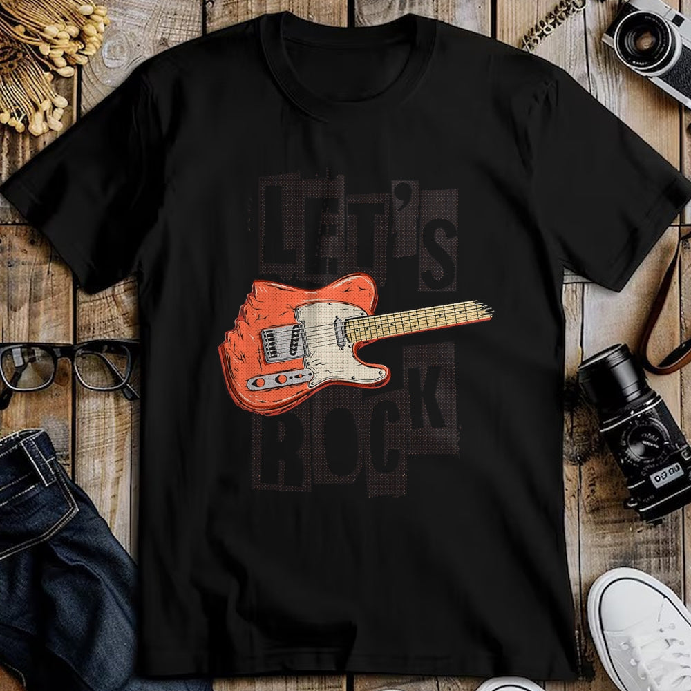 Guitar Lover Shirt, Funny Guitar UnisexT-Shirt/Hoodie/Sweatshirt HLT00 - Let_s Rock Electric Guitar Music Lover Band Guitarist Retro Vintage Tees T Shirts for Men and Women