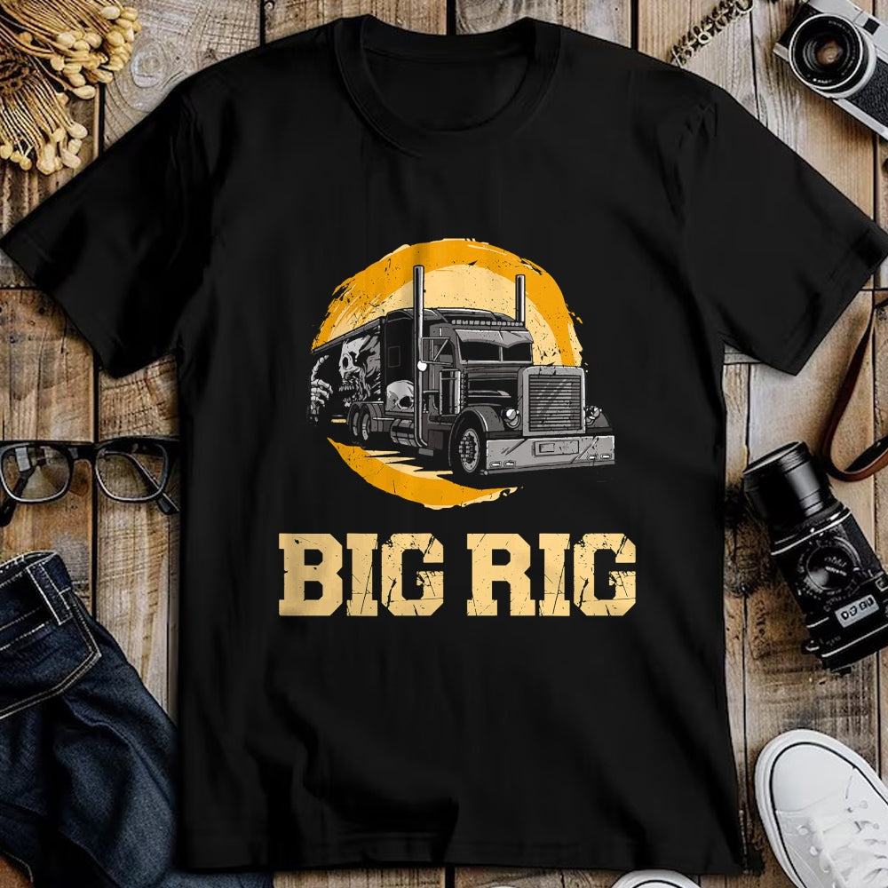 Best Truck Driver Life Shirt, Funny Trucker UnisexT-Shirt/Hoodie/Sweatshirt HLT00 - Trucker Truck Driver Vintage Big Rig T-Shirt (1)