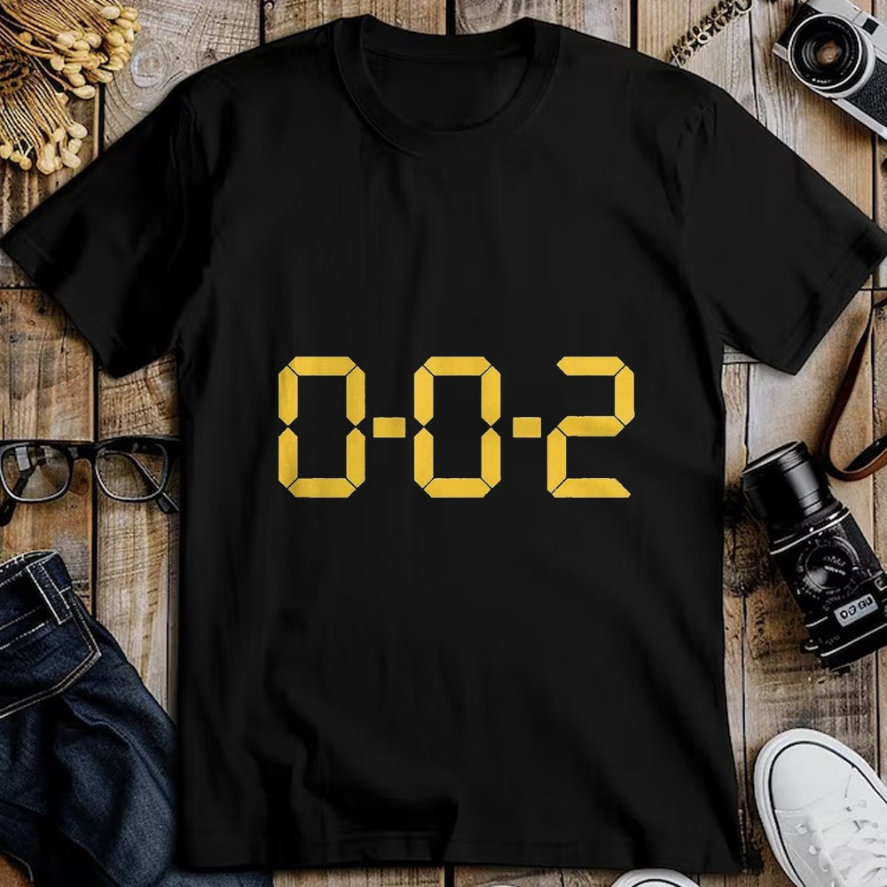 Funny Pickleball Shirt, Pickleball Lover Unisex T-Shirt/Hoodie/Sweatshirt HLT00 - 0-0-2 – Minimalist Pickleball Score T-Shirt, Men, Black, 3X-Large