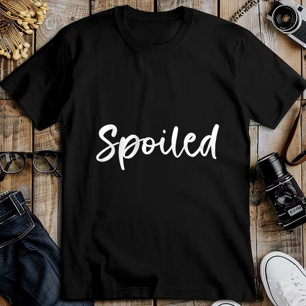 Best Wife Shirt, Wife and Husband Unisex T-Shirt/Hoodie/Sweatshirt HLT00 - Broke And Spoiled Matching Couples T-Shirt