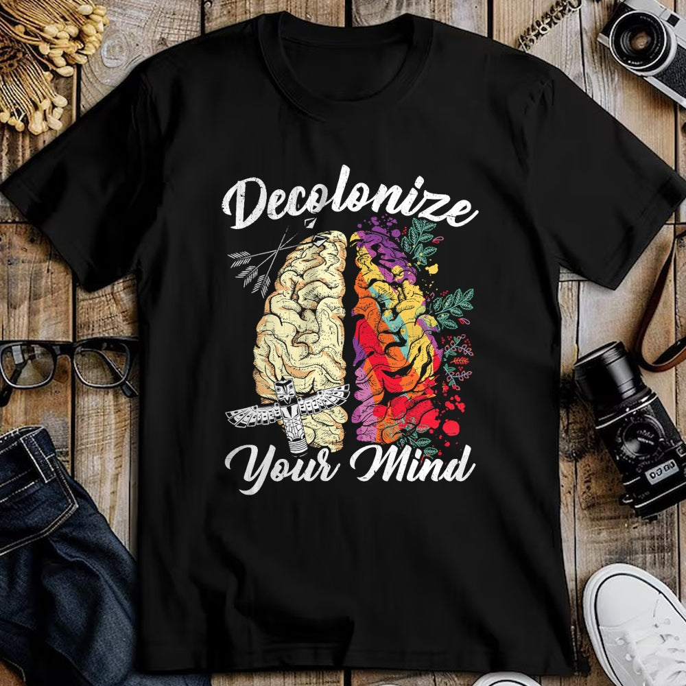 Native American T-Shirts, Vintage Native American Unisex T-Shirt/Hoodie/Sweatshirt HLT00 - Decolonize Your Mind Indigenous People Native American