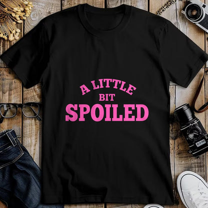 Best Wife Shirt, Wife and Husband Unisex T-Shirt/Hoodie/Sweatshirt HLT00 - Light Pink Womens Shirt A Little Bit Spoiled T-Shirt