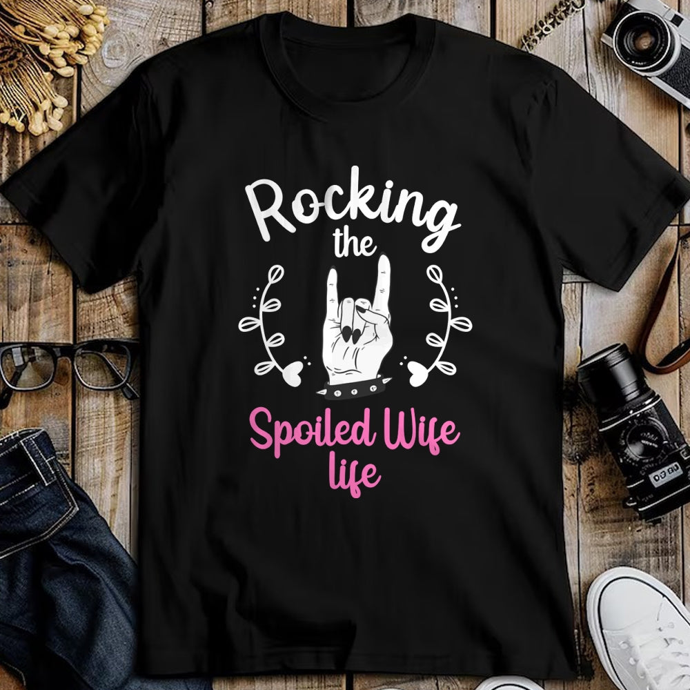 Best Wife Shirt, Wife and Husband Unisex T-Shirt/Hoodie/Sweatshirt HLT00 - Gift for wife T shirt, spoiled wife   Funny Spoiled Wife Art For Women Husband Spoiled Wife Life Pul (1)