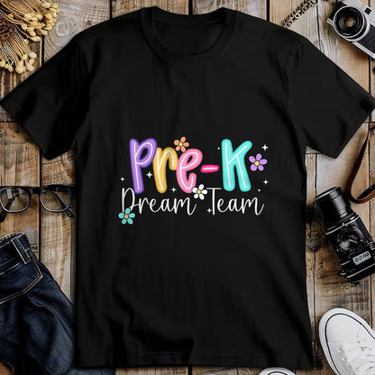 Best Student Shirt, Funny Back To School UnisexT-Shirt/Hoodie/Sweatshirt HLT00 - Preppy Back To School Pre-K Dream Team Teacher Girls Kids T-Shirt