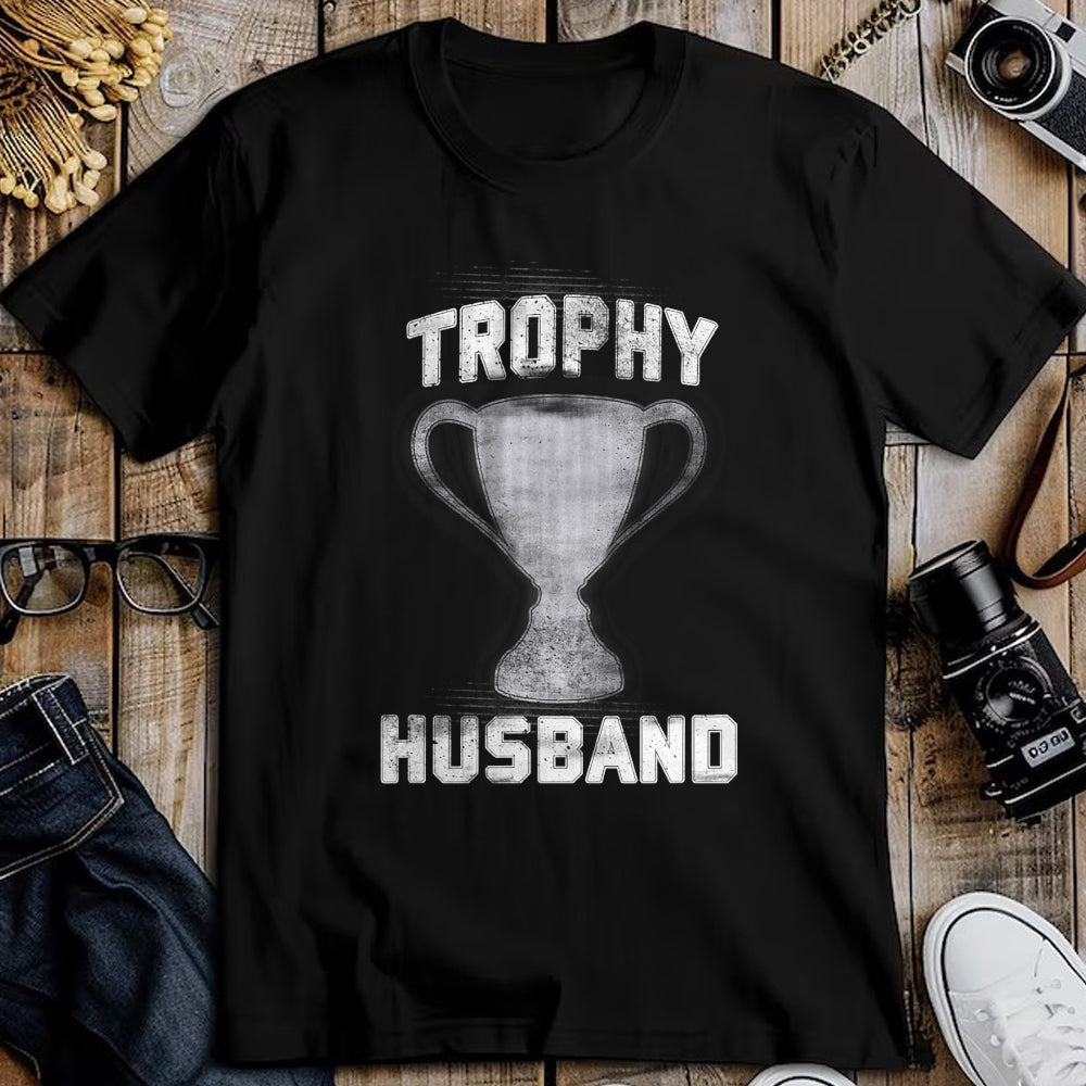 Best Wife Shirt, Wife and Husband Unisex T-Shirt/Hoodie/Sweatshirt HLT00 - Cool Vintage Style Trophy Husband Spouse T-Shirt Valentines T-Shirt
