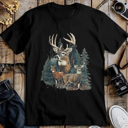 Funny Hunting Shirt, Gift For Hunting Lover Unisex T-Shirt/Hoodie/Sweatshirt HLT00 - Vintage Deer 90s Graphic Style Hunter Deer Faded Nature T-Shirt