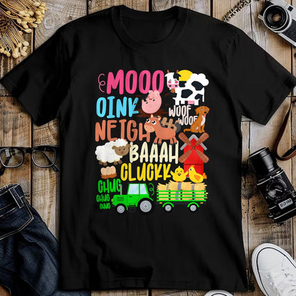 Best Farmer Life Shirt, Funny Farmer UnisexT-Shirt/Hoodie/Sweatshirt HLT00 - Farm Animals Sounds Oink Baa Neigh Cluck Moo Toddler Farmer T-Shirt