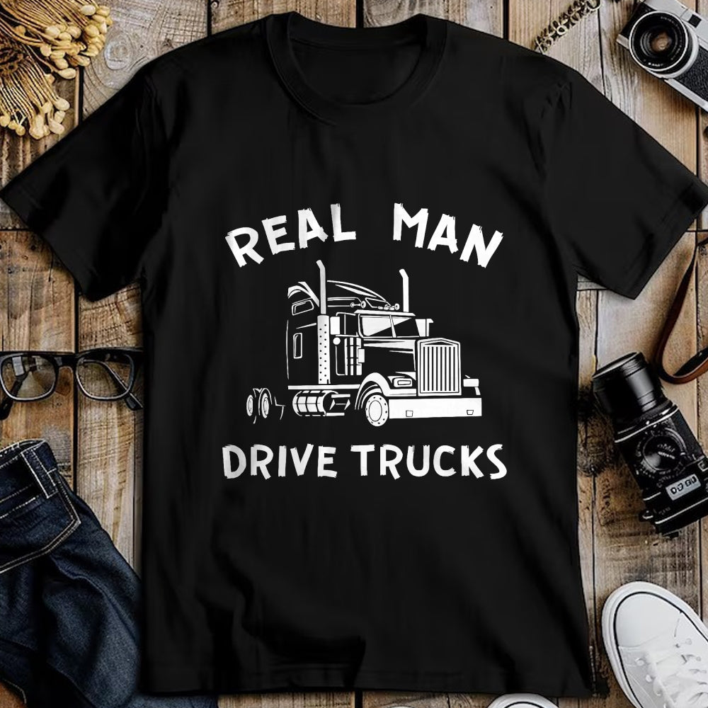 Best Truck Driver Life Shirt, Funny Trucker UnisexT-Shirt/Hoodie/Sweatshirt HLT00 - Truck Driver Real Men Drive Trucks semi-Trailer Trucker Job T-Shirt