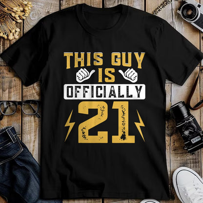 Best Wife Shirt, Wife and Husband Unisex T-Shirt/Hoodie/Sweatshirt HLT00 - This Guy Is Officially 21 Years Of Being Awesome Birthday T-Shirt
