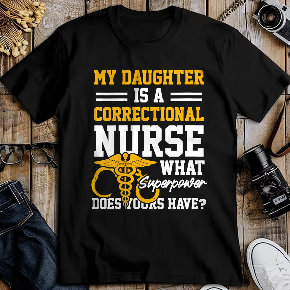 Funny Nurse Shirt, Nurse Unisex T-Shirt/Hoodie/Sweatshirt HLT00 - Womens Correctional Nurse Daughter Nursing RN V-Neck T-Shirt