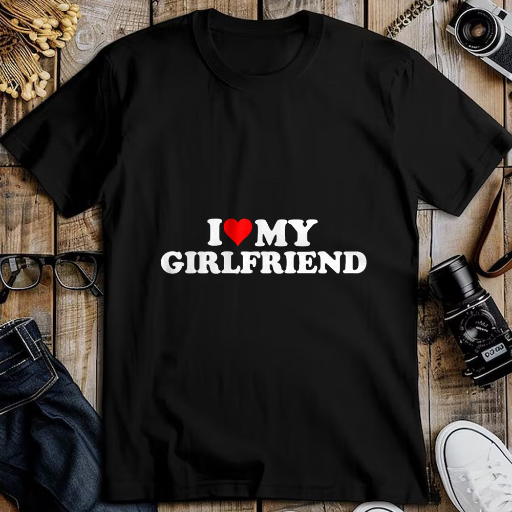 Best Wife Shirt, Wife and Husband Unisex T-Shirt/Hoodie/Sweatshirt HLT00 - I Love My Hot Girlfriend I Heart My Hot Girlfriend GF T-Shirt (2)