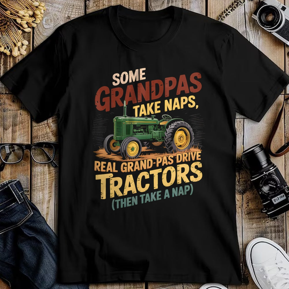 Best Farmer Life Shirt, Funny Farmer UnisexT-Shirt/Hoodie/Sweatshirt HLT00 - Farmer Some Grandpas Take Naps Cool Grandpas Drive Tractor T-Shirt