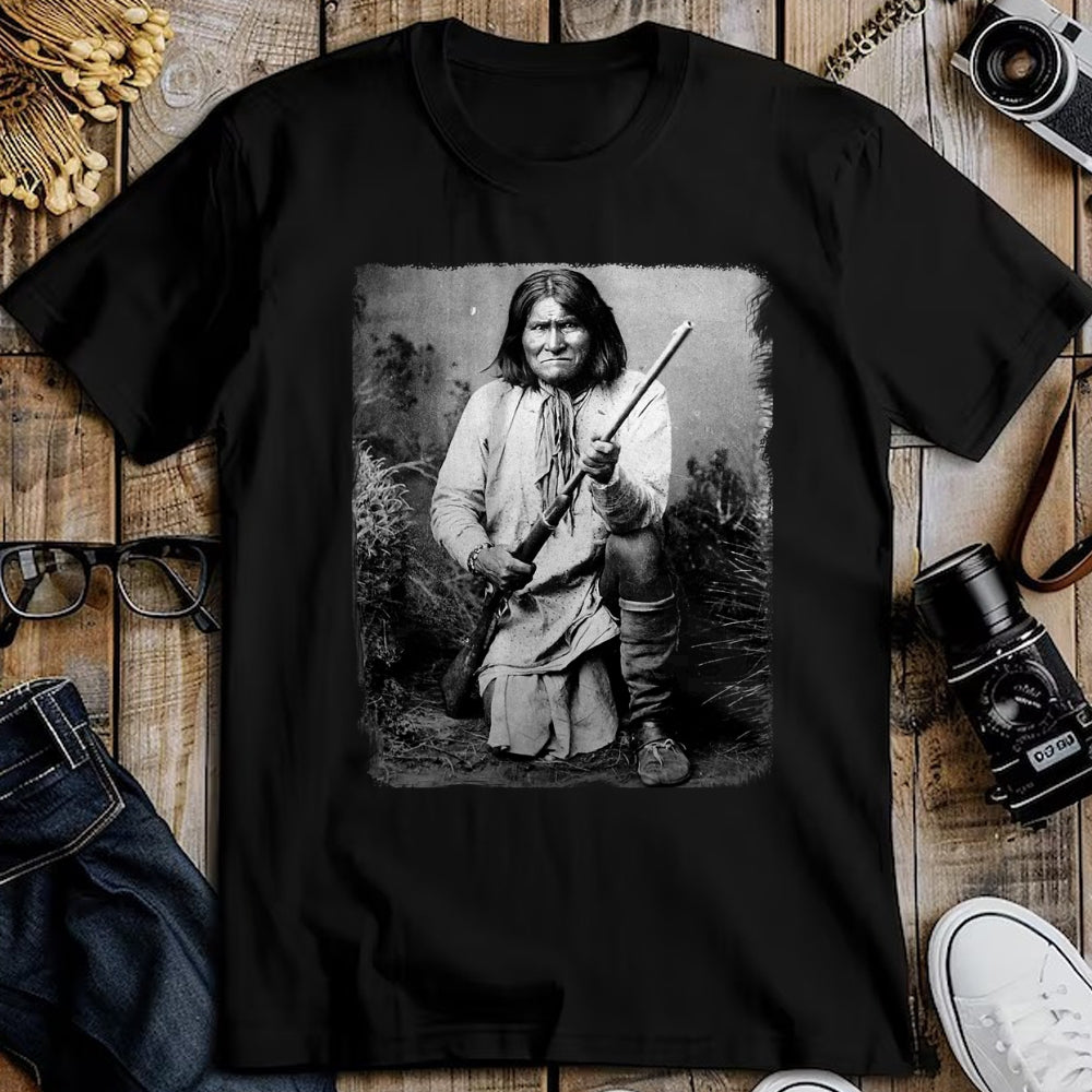 Native American T-Shirts, Vintage Native American Unisex T-Shirt/Hoodie/Sweatshirt HLT00 - Geronimo t Warrior Native American