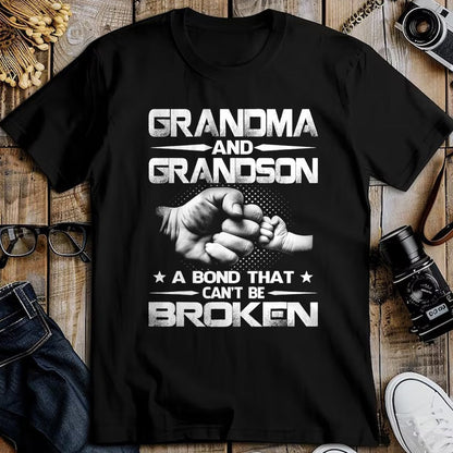 Best Grandma Shirt, Proud Grandma Unisex T-Shirt/Hoodie/Sweatshirt HLT00 - Grandma and Grandson A binding that won't be broken T-Shirt