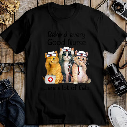 Cat Love Shirt, Funny Cat Lover Gift UnisexT-Shirt/Hoodie/Sweatshirt HLT00 - Gift For Nurses Nursing Who Love Cats Apparel T-Shirt