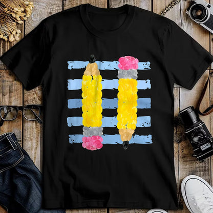 Best Student Shirt, Funny Back To School UnisexT-Shirt/Hoodie/Sweatshirt HLT00 - Pencil Stripes Fall Teacher Students Back to School T-Shirt
