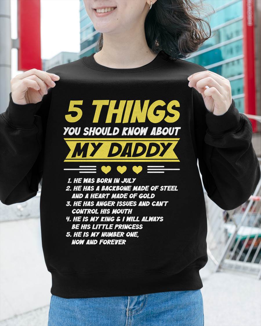JULY - 5 THINGS YOU SHOULD KNOW ABOUT MY DADDY - FROM DAD - TLEE07 (SKU2606-53-07)