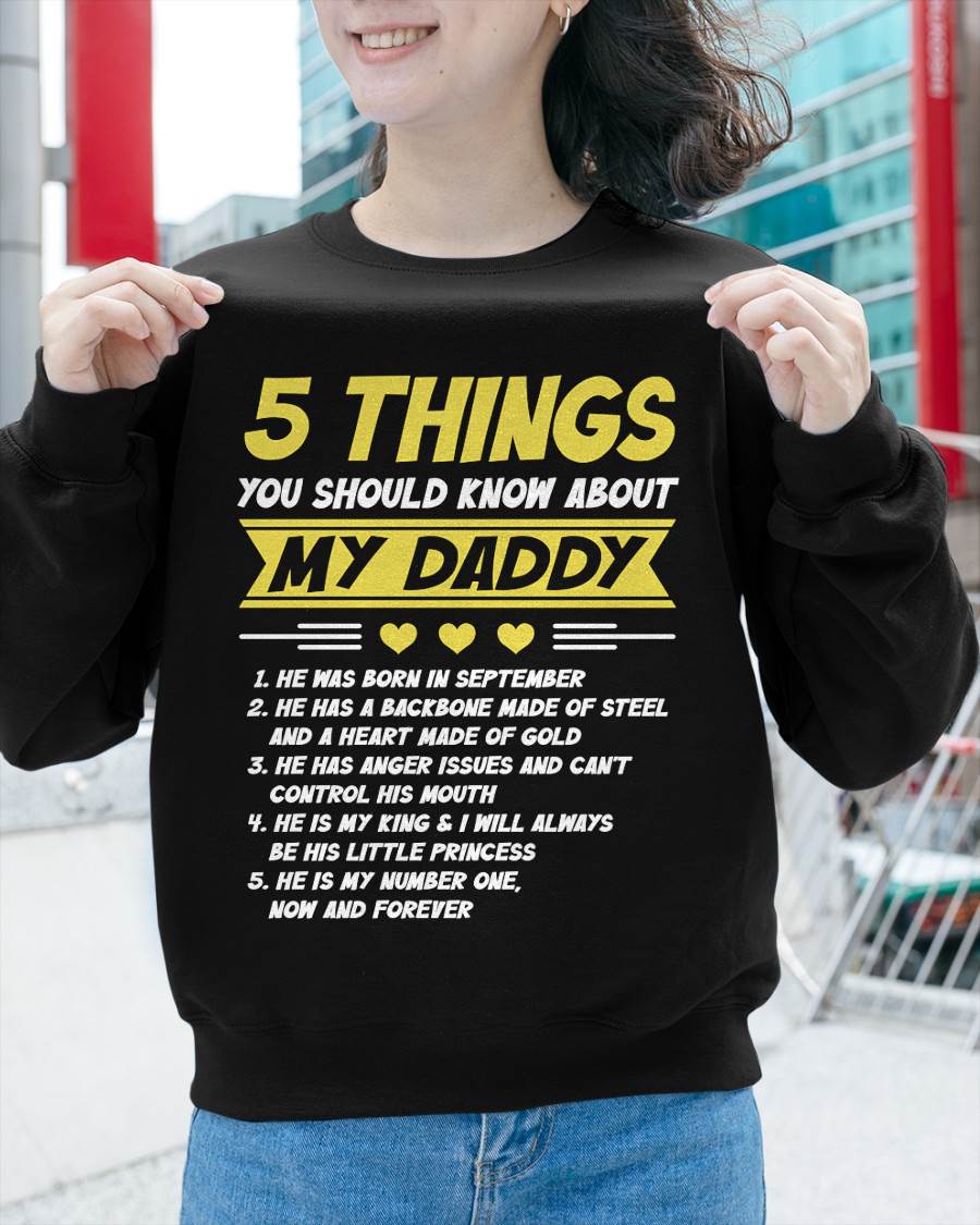 SEPTEMBER - 5 THINGS YOU SHOULD KNOW ABOUT MY DADDY - FROM DAD - TLEE09 (SKU2606-53-09)