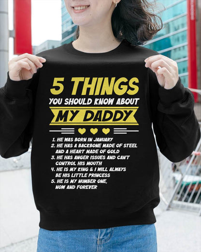 JANUARY - 5 THINGS YOU SHOULD KNOW ABOUT MY DADDY - FROM DAD - TLEE01 (SKU2606-53-01)
