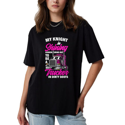 Best Truck Driver Life Shirt, Funny Trucker UnisexT-Shirt/Hoodie/Sweatshirt HLT00 - Funny Truck Driver Trucker Girlfriend Truckers Wife T-Shirt