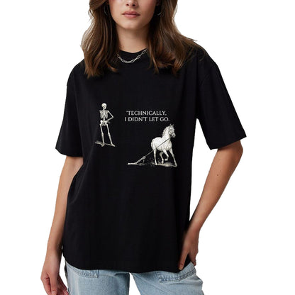 Best Horse Lover Shirt , Funny Horse UnisexT-Shirt/Hoodie/Sweatshirt HLT00 - Horse Riding Saying Equestrian Skeleton Dark Humor Vintage T-Shirt