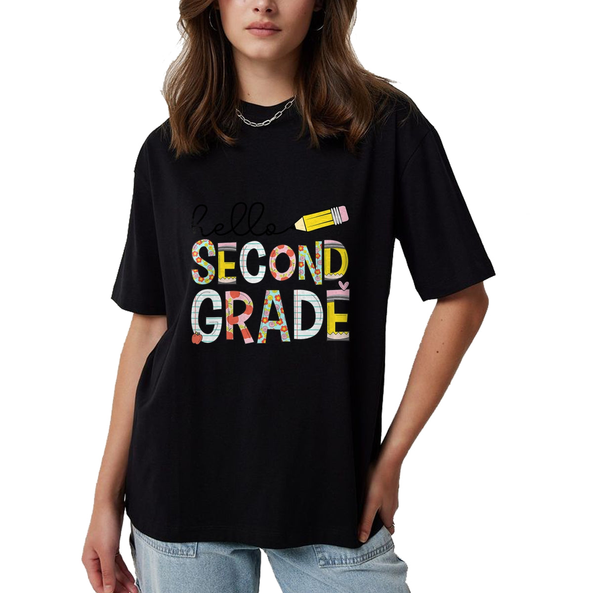 Best Teacher Shirt, Funny Teacher UnisexT-Shirt/Hoodie/Sweatshirt HLT00 - Hello Second Grade Team 2nd Grade Back to School Teacher Kid T-Shirt
