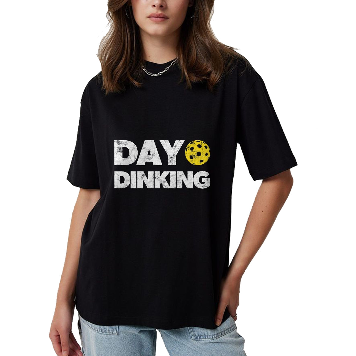 Funny Pickleball Shirt, Pickleball Lover Unisex T-Shirt/Hoodie/Sweatshirt HLT00 - Day Dinking Pickleball Funny Dink Women Men Pickle Ball T-Shirt