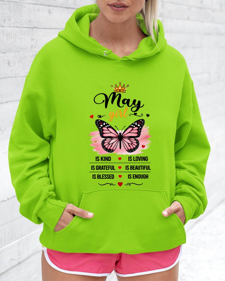 MAY GIRL BUTTERFLY SHIRT - FOR WOMEN - TLEE05 (SKU2608-593-05)